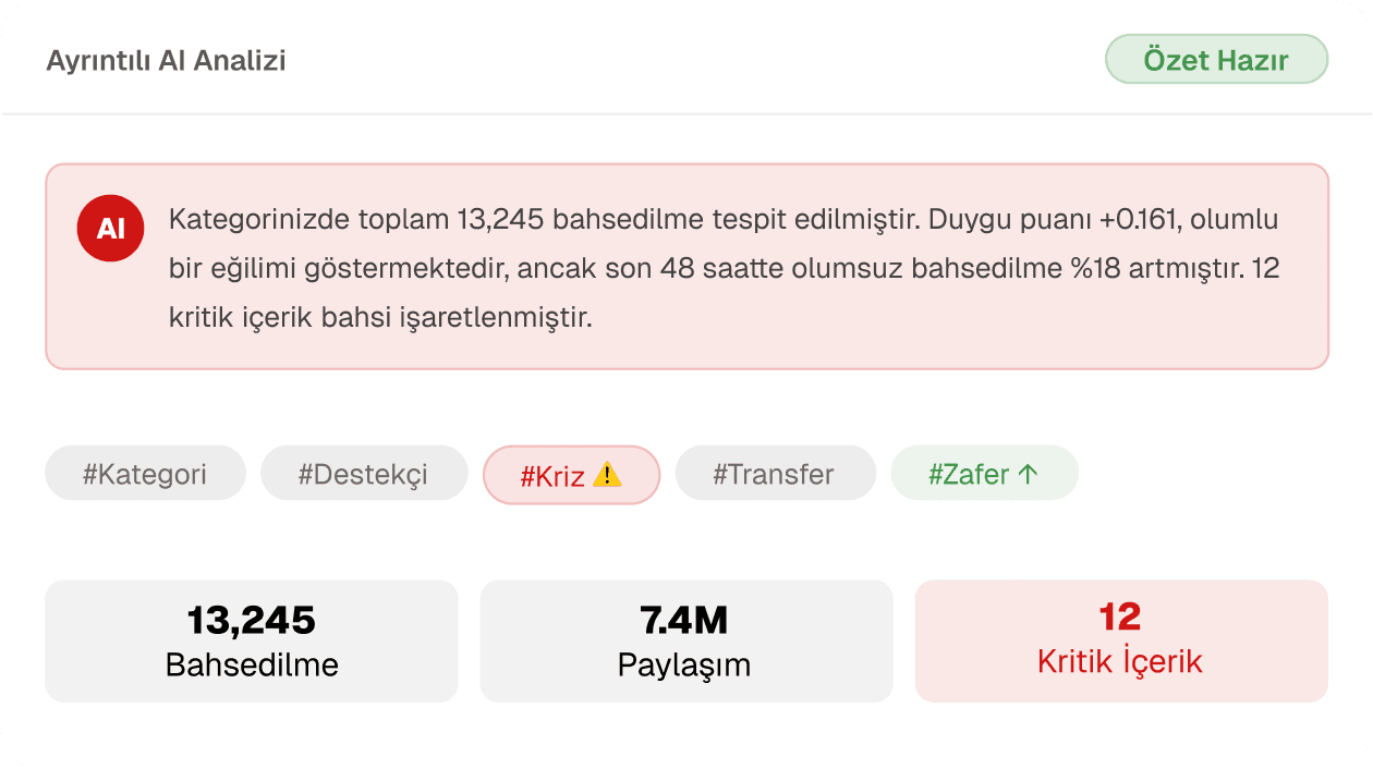Ayrıntılı yapay zekâ analizi